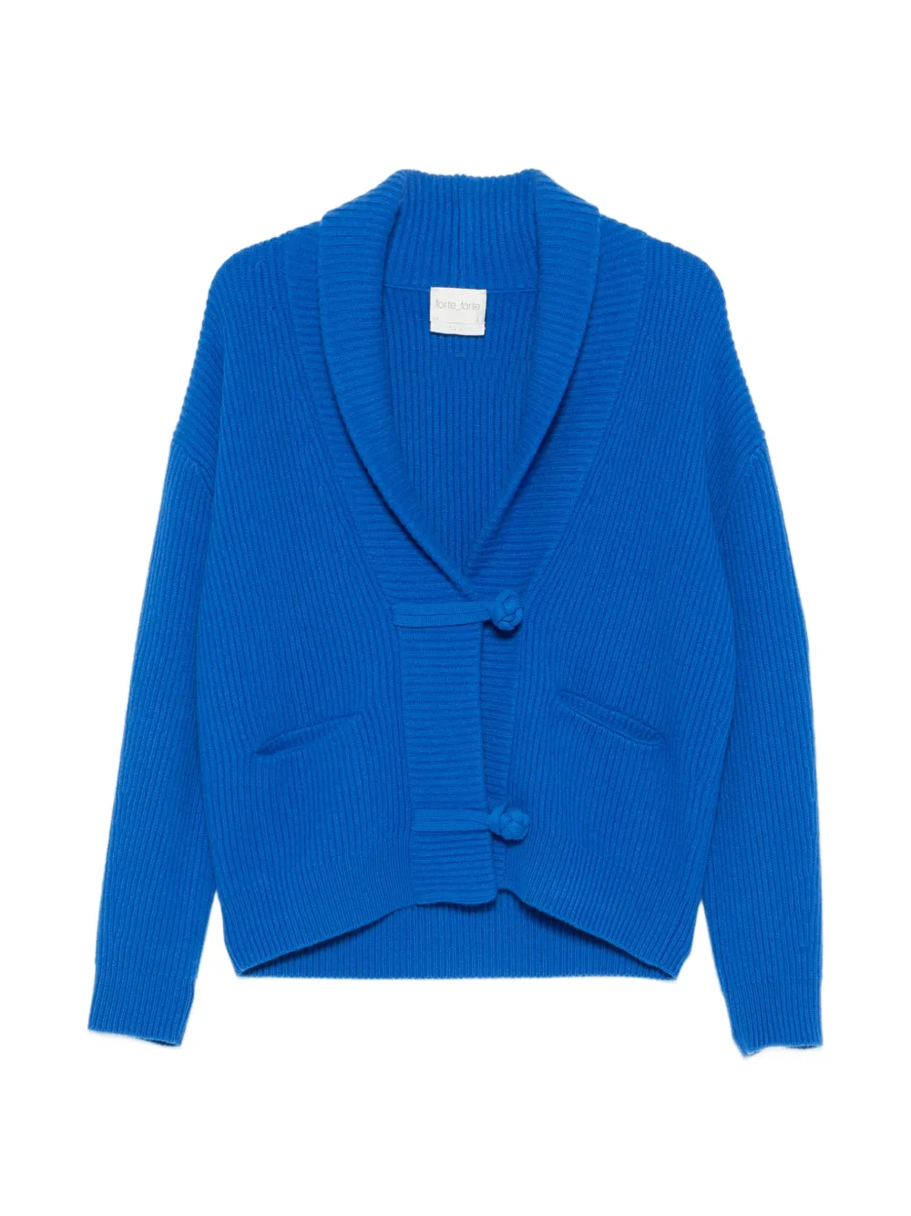 Forte Forte Cardigan a coste - Blu