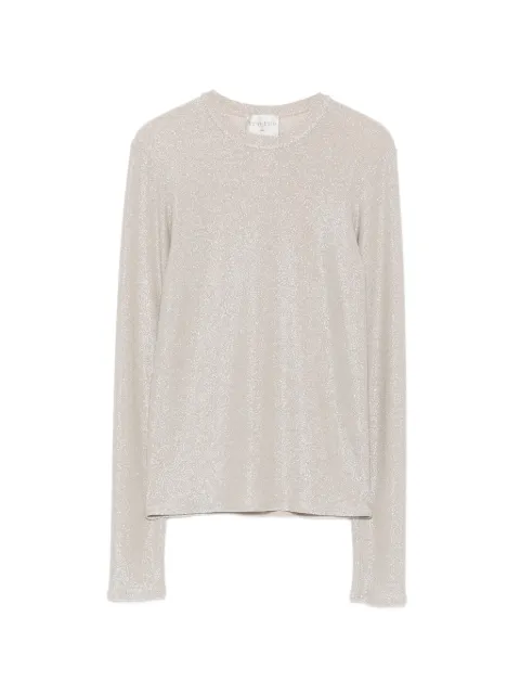 Forte Forte Langarmshirt mit Glitter-Optik