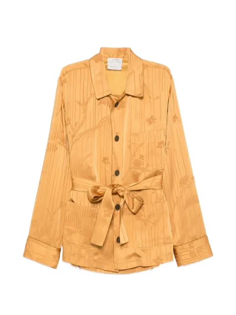 Forte Forte belted jacquard jacket