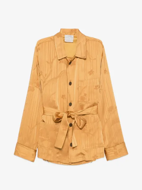 Forte Forte belted jacquard jacket