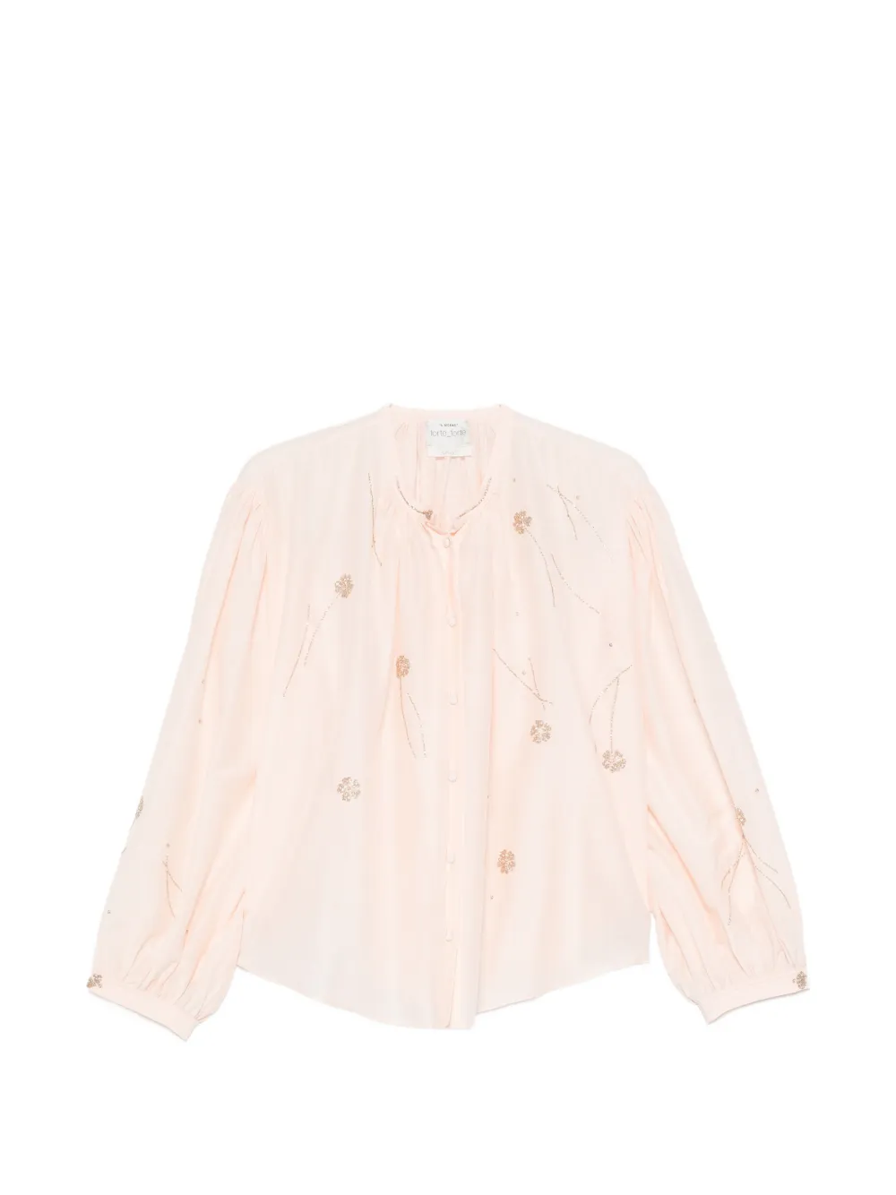 Forte Forte Blusa con ricamo - Rosa
