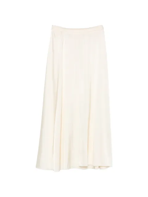 Forte Forte satin-finish elasticated-waist midi skirt