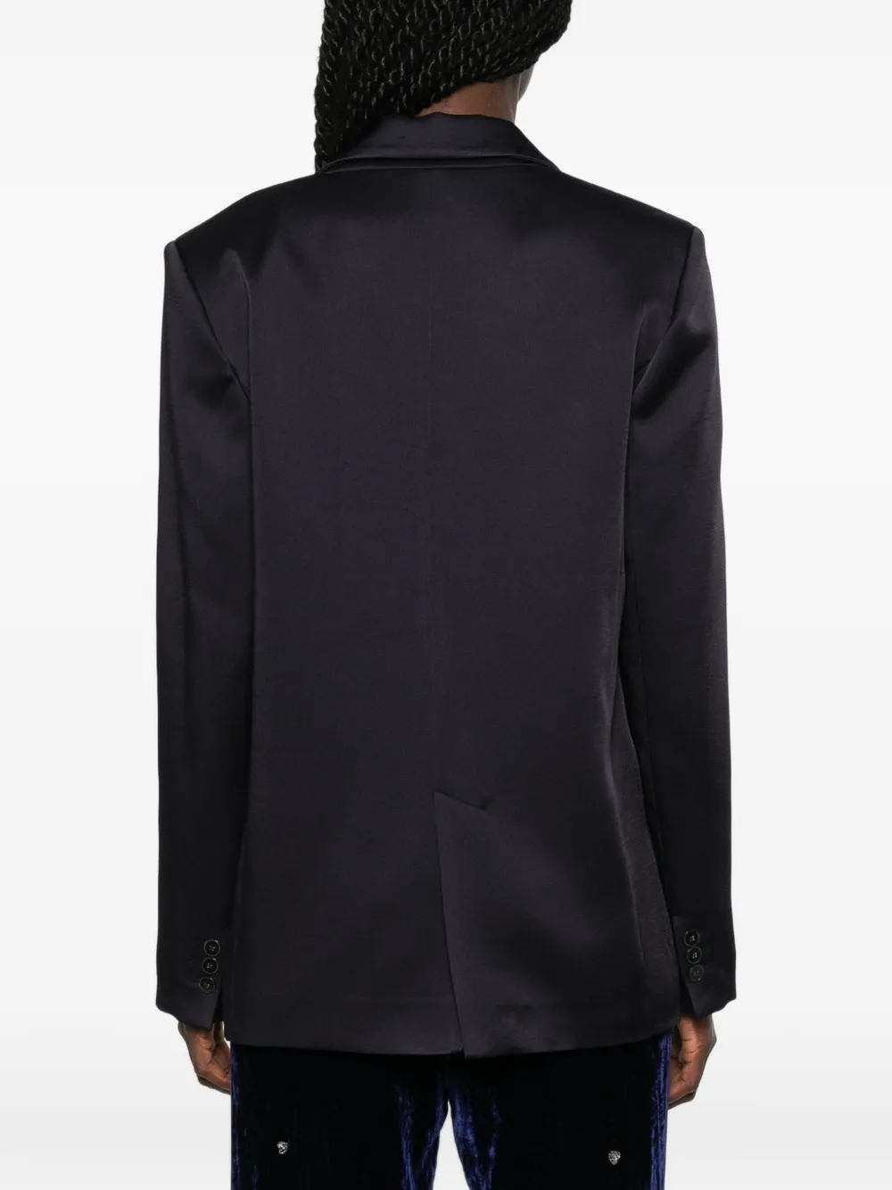 Forte Blazer met dubbele rij knopen Blauw