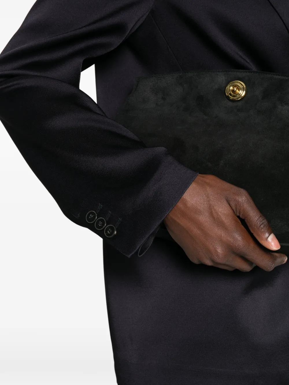 Forte Blazer met dubbele rij knopen Blauw
