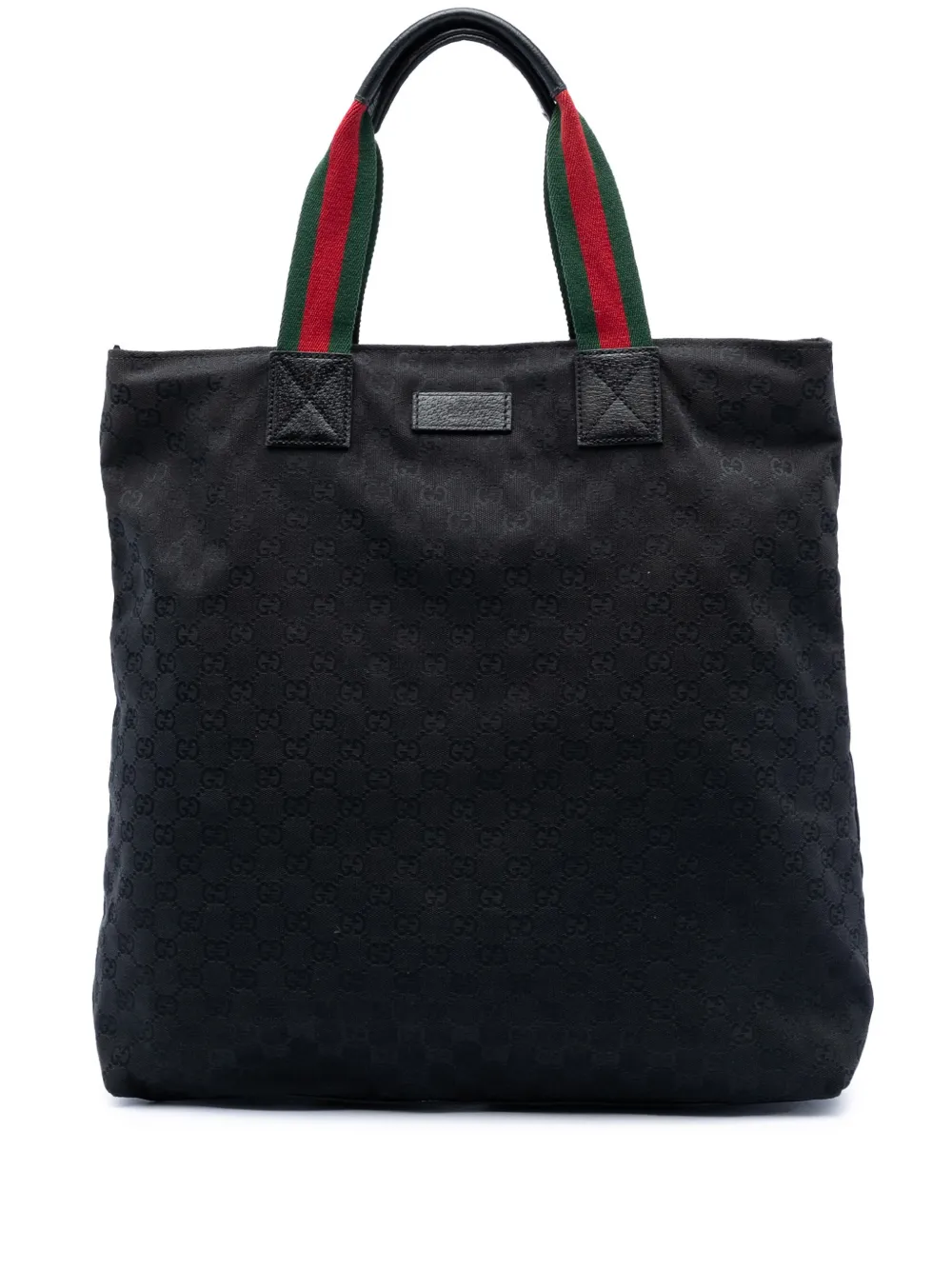 Gucci Pre-Owned 2016-2025 GG Canvas Web Vertical tote bag - Nero