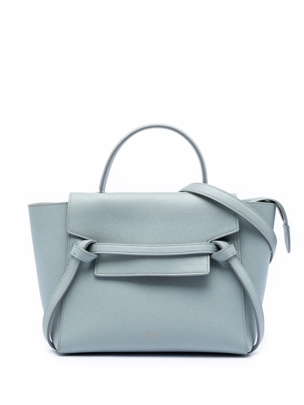 Celine Pre-Owned 2017 Micro Grained Calfskin Belt Bag satchel - Blu