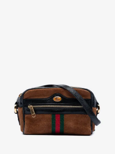 Gucci Pre-Owned 2016-2026 Mini Suede Web Ophidia crossbody bag