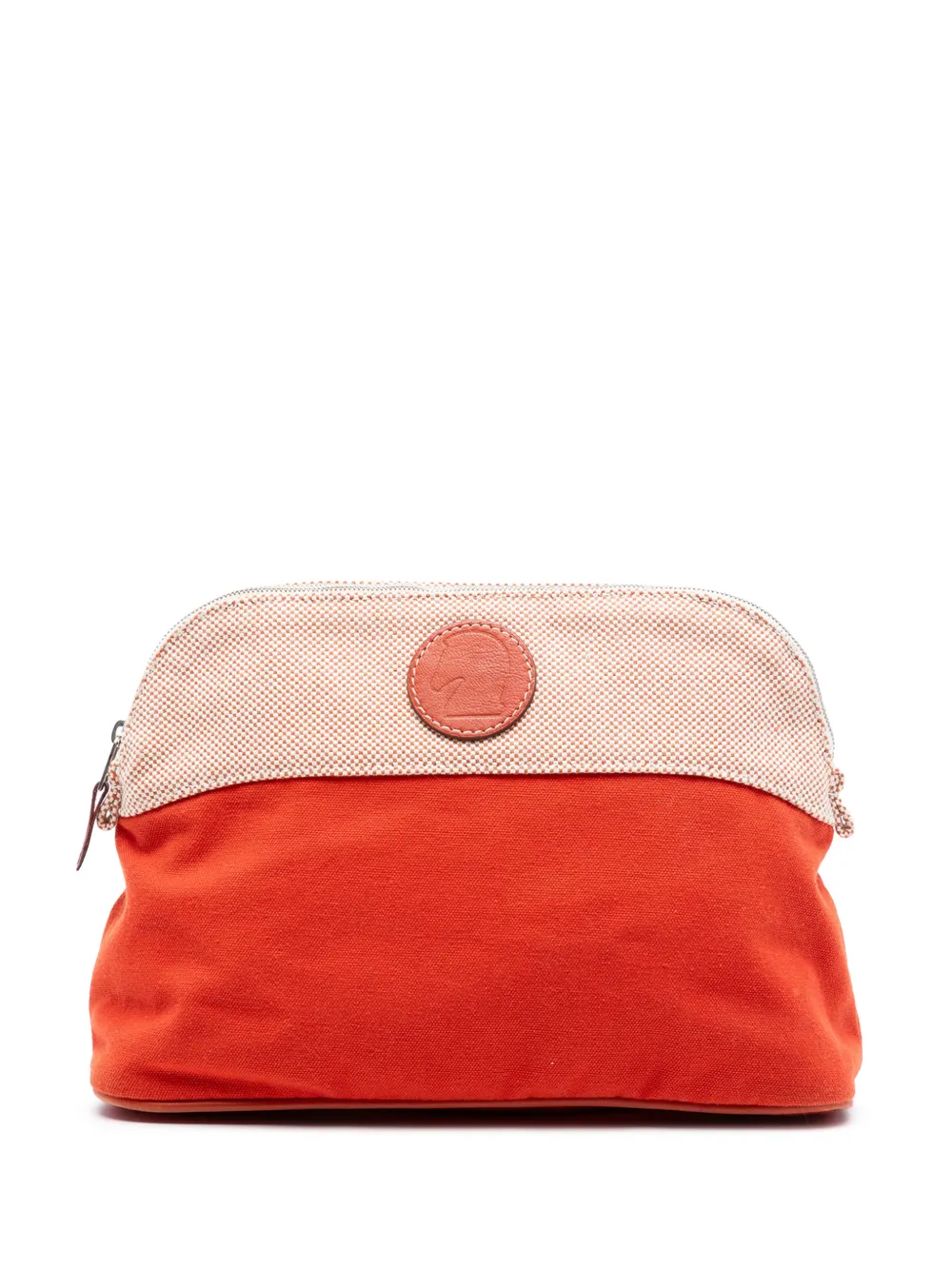Hermès Pre-Owned 2000-2020 Toile Bolide Trousse De Voyage PM pouch - Arancione