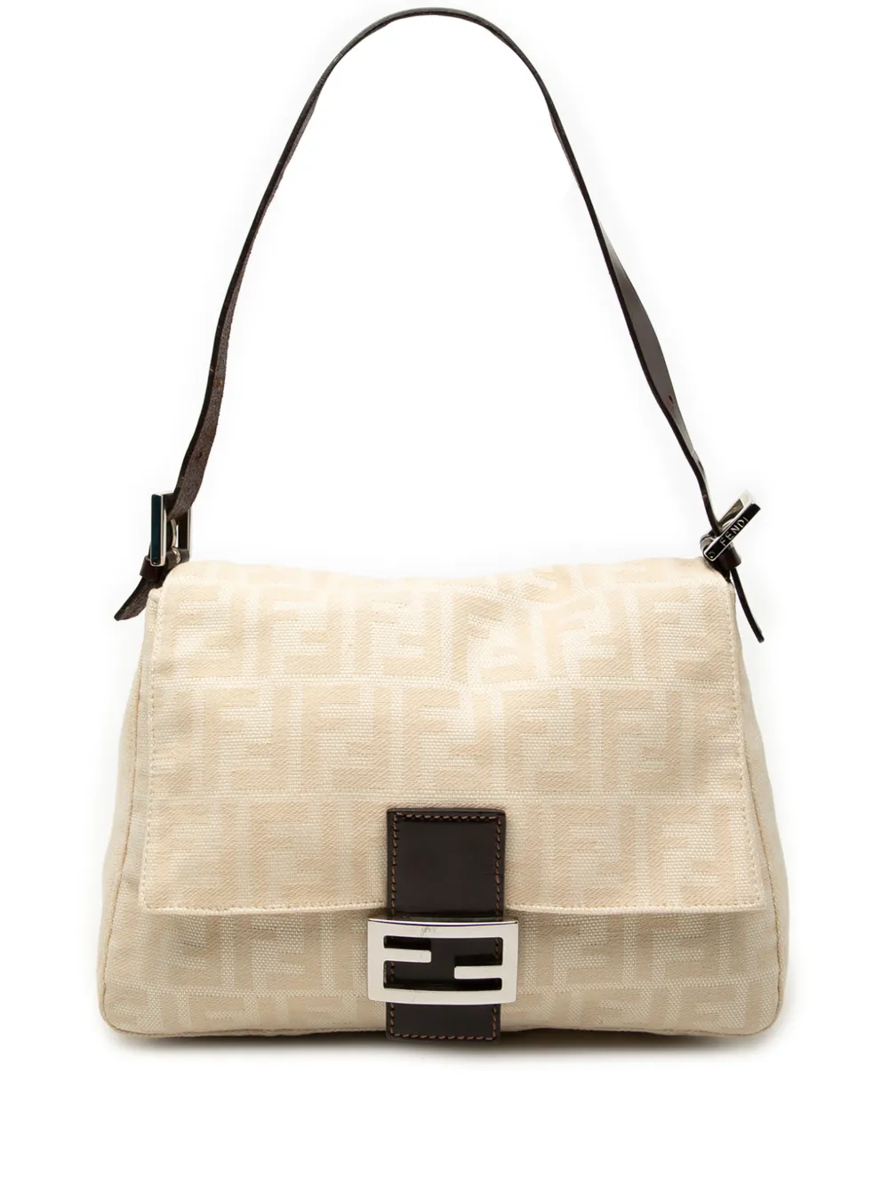 Fendi Pre-Owned 20th Century Zucca Canvas Mamma Forever shoulder bag - Marrone