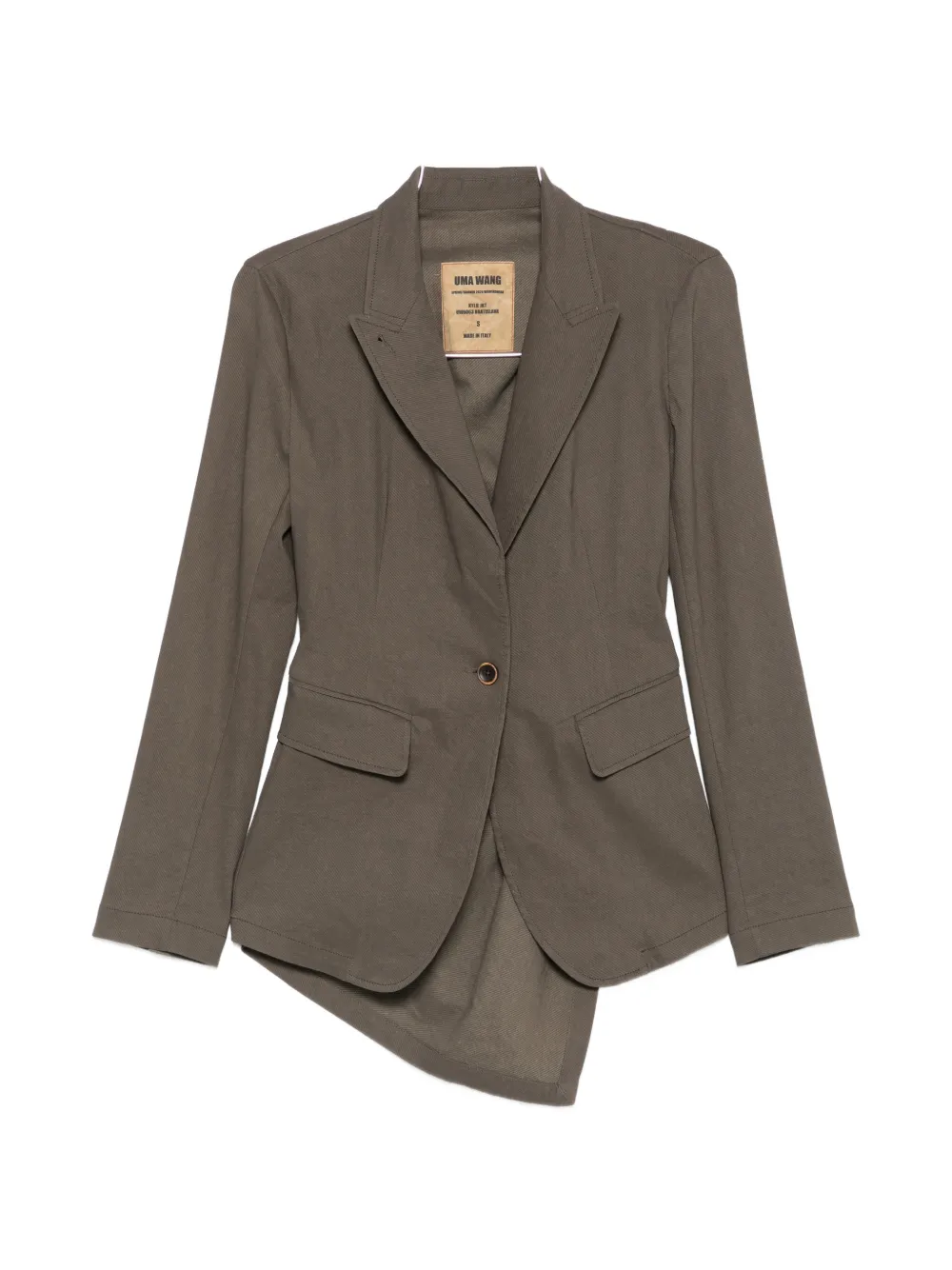 Uma Wang Kylie single-breasted blazer - Grau