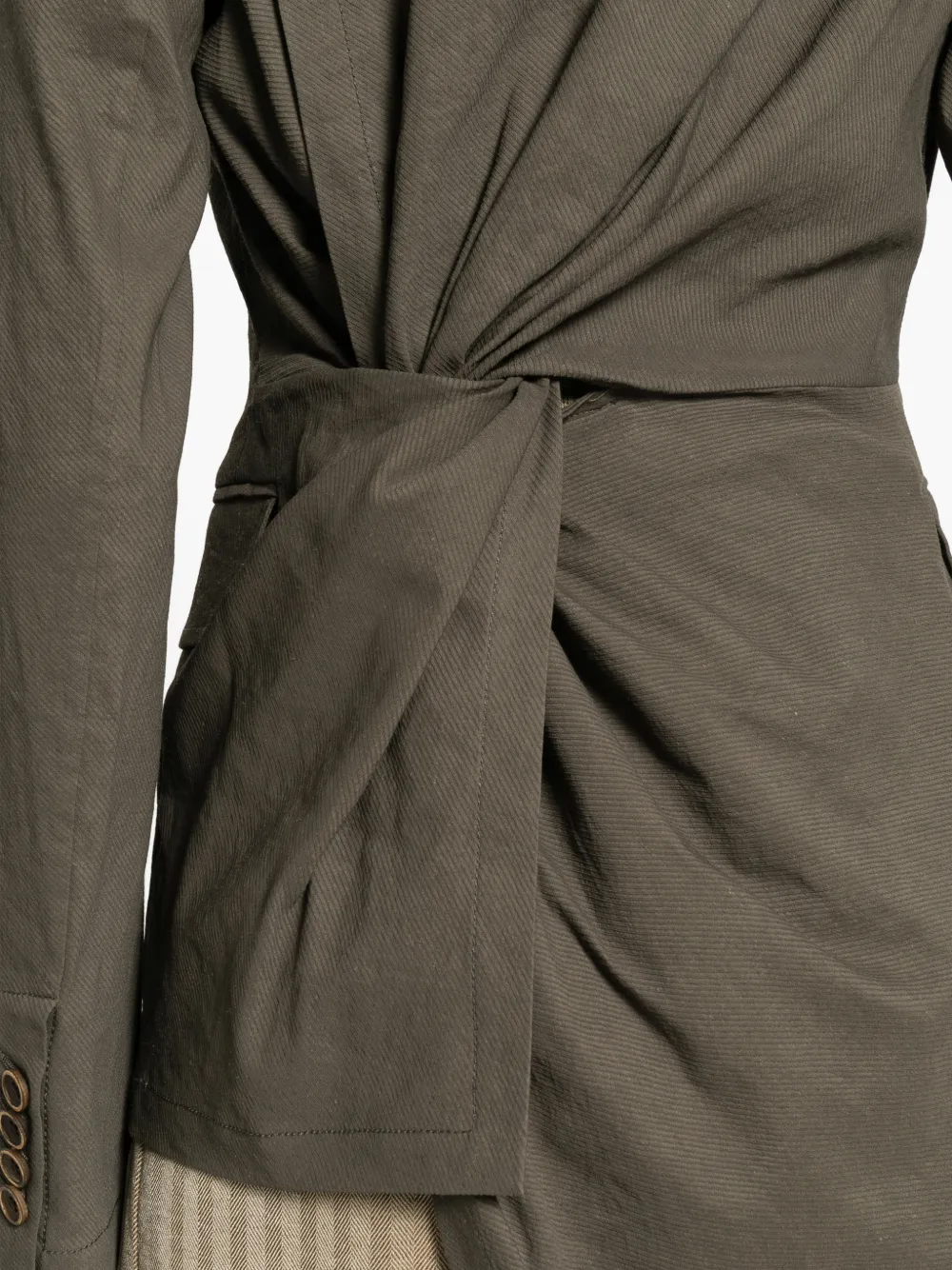 Uma Wang Kylie blazer met enkele rij knopen Grijs