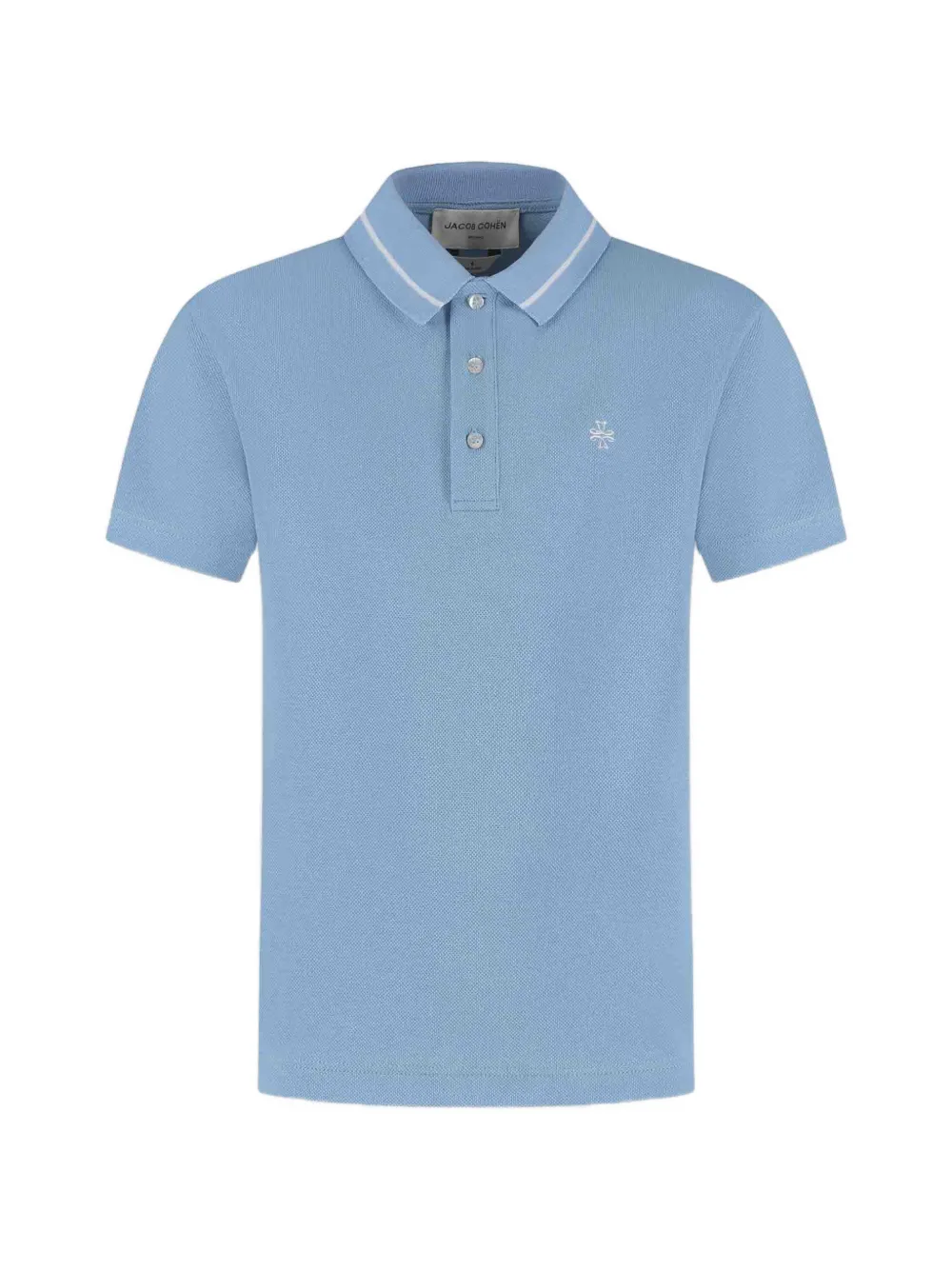 Jacob Cohën embroidered short-sleeve polo shirt - Blu