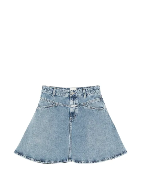 Closed cotton short skirt