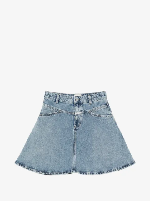 Closed cotton short skirt