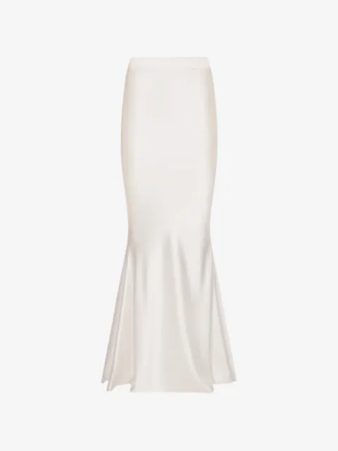 ALEXIA & ANTONIA bias-cut flared maxi skirt