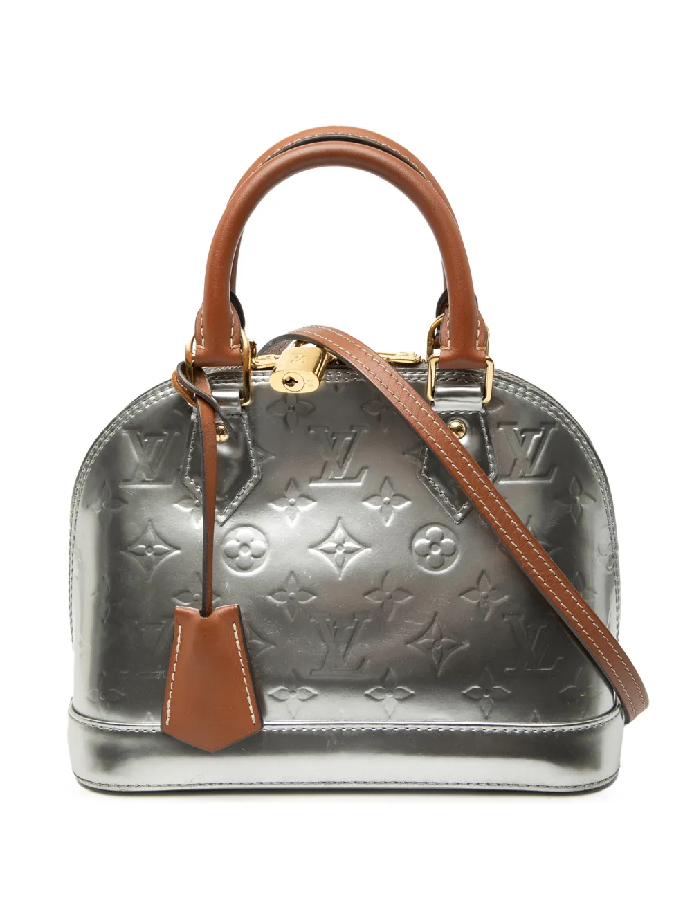 Louis Vuitton Pre-Owned 2017 Monogram Vernis Alma BB satchel - Brown