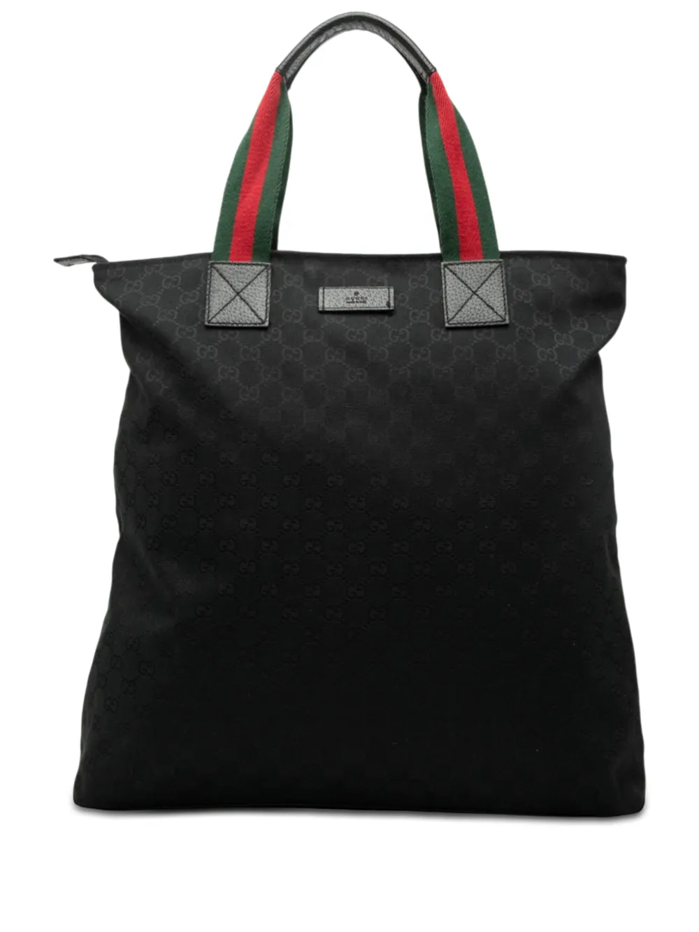 Gucci Pre-Owned 2000-2015 GG Canvas Web Vertical tote bag - Nero