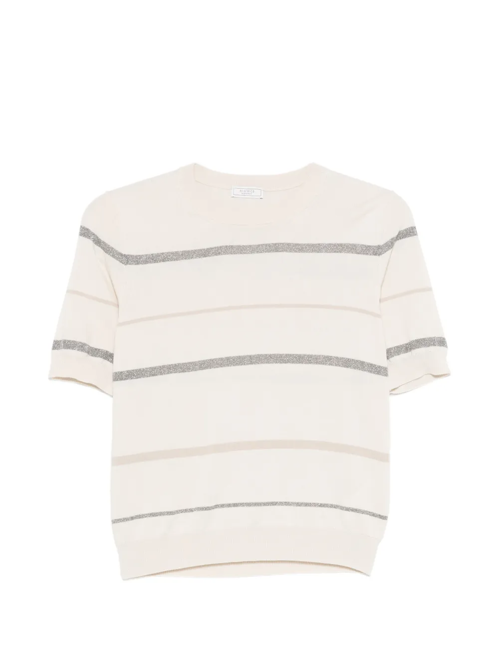 Peserico stripe-pattern T-shirt - Toni neutri