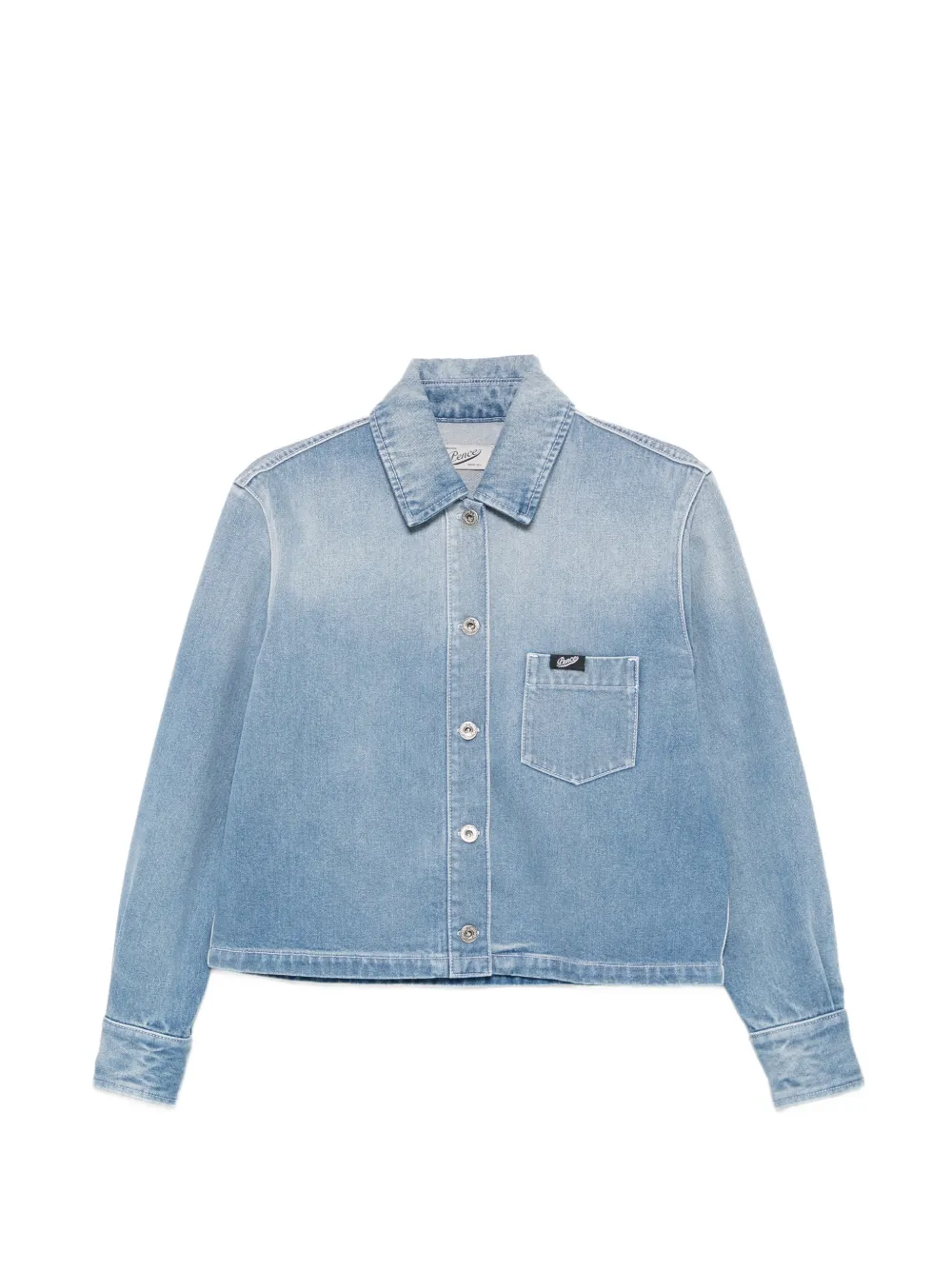 Pence Betty faded-effect denim jacket - Blu