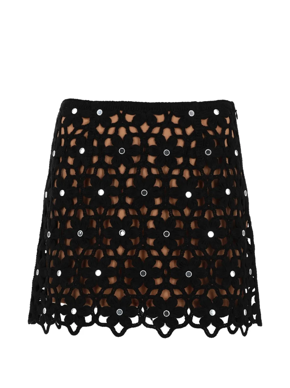 Michael Michael Kors mirror-embellishment mini skirt - Nero