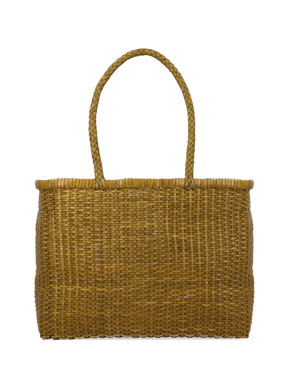 DRAGON DIFFUSION big B Weave leather shoulder bag - Verde