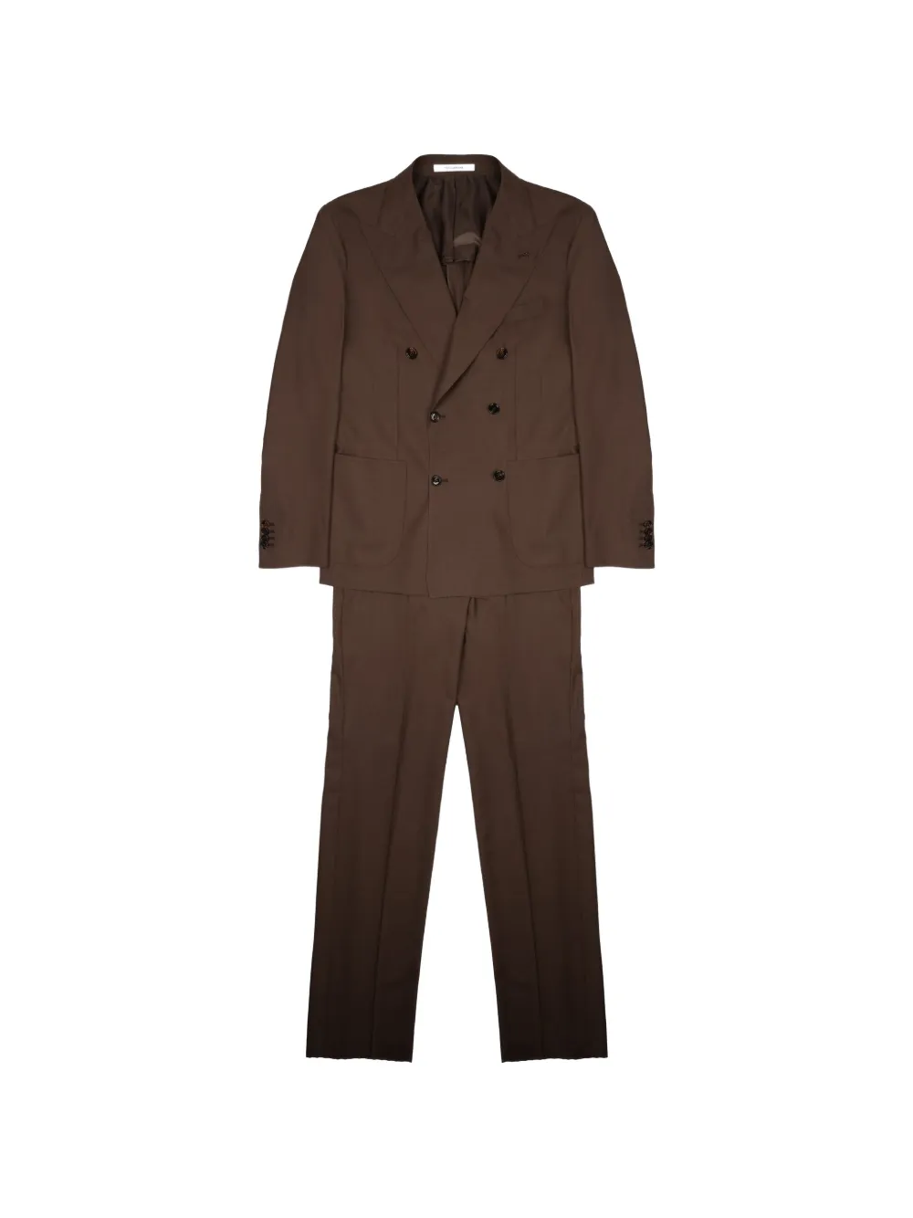 Tagliatore double-breasted two-piece suit - Braun