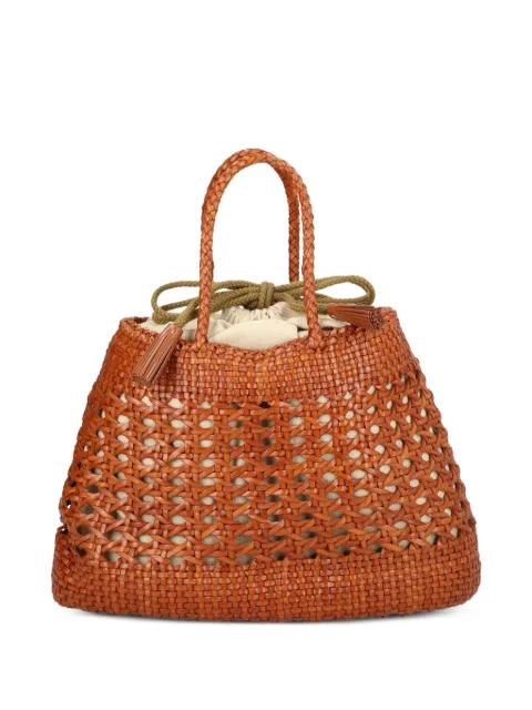 DRAGON DIFFUSION Santa Cano Tan woven shoulder bag