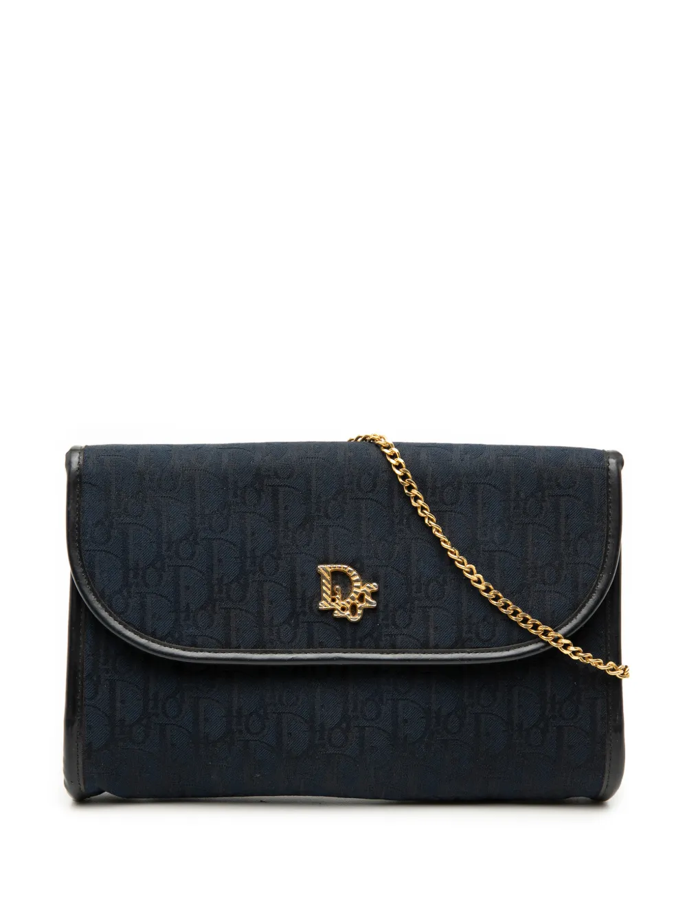 Christian Dior Pre-Owned 20th Century Diorissimo Trotter Canvas Chain crossbody bag - Blu