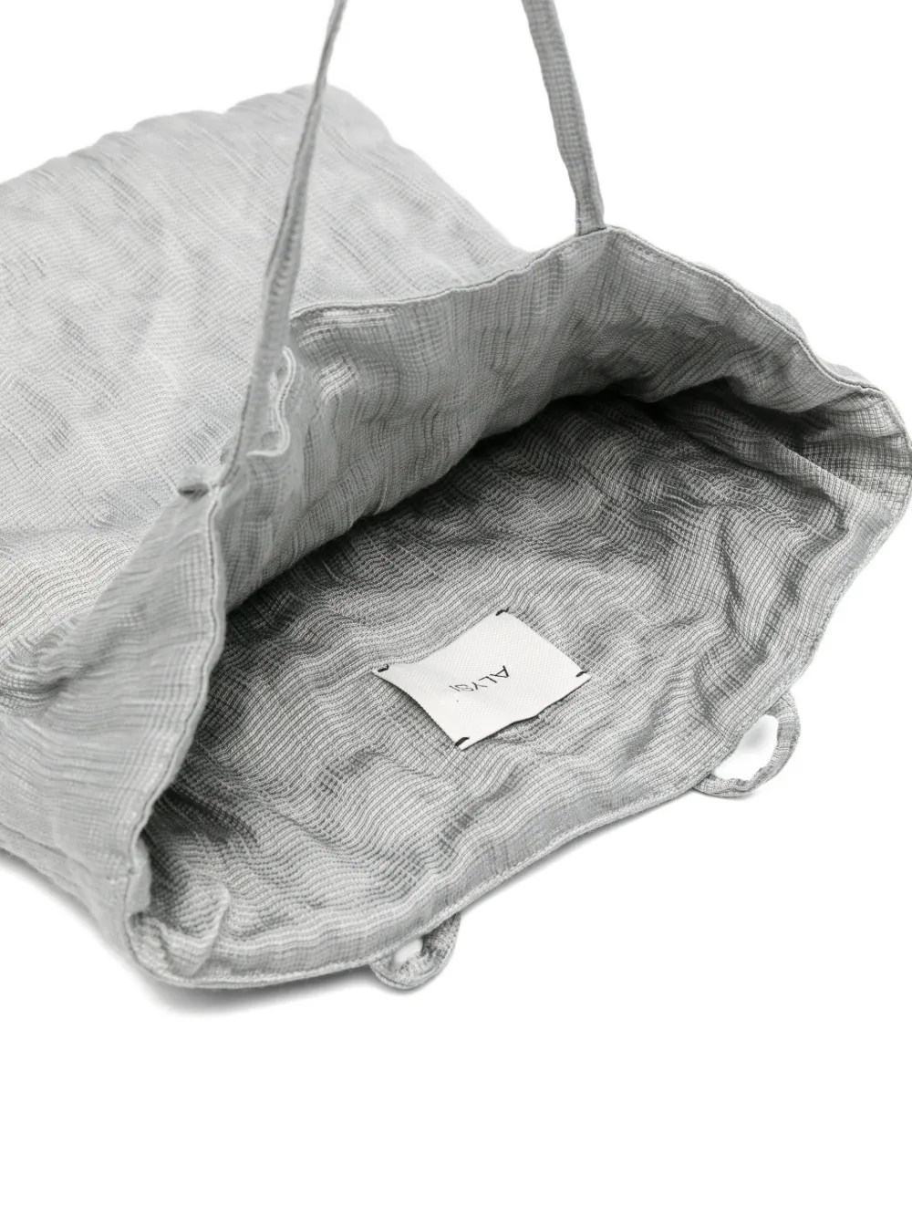 Alysi Shopper met gekreukt effect Grijs