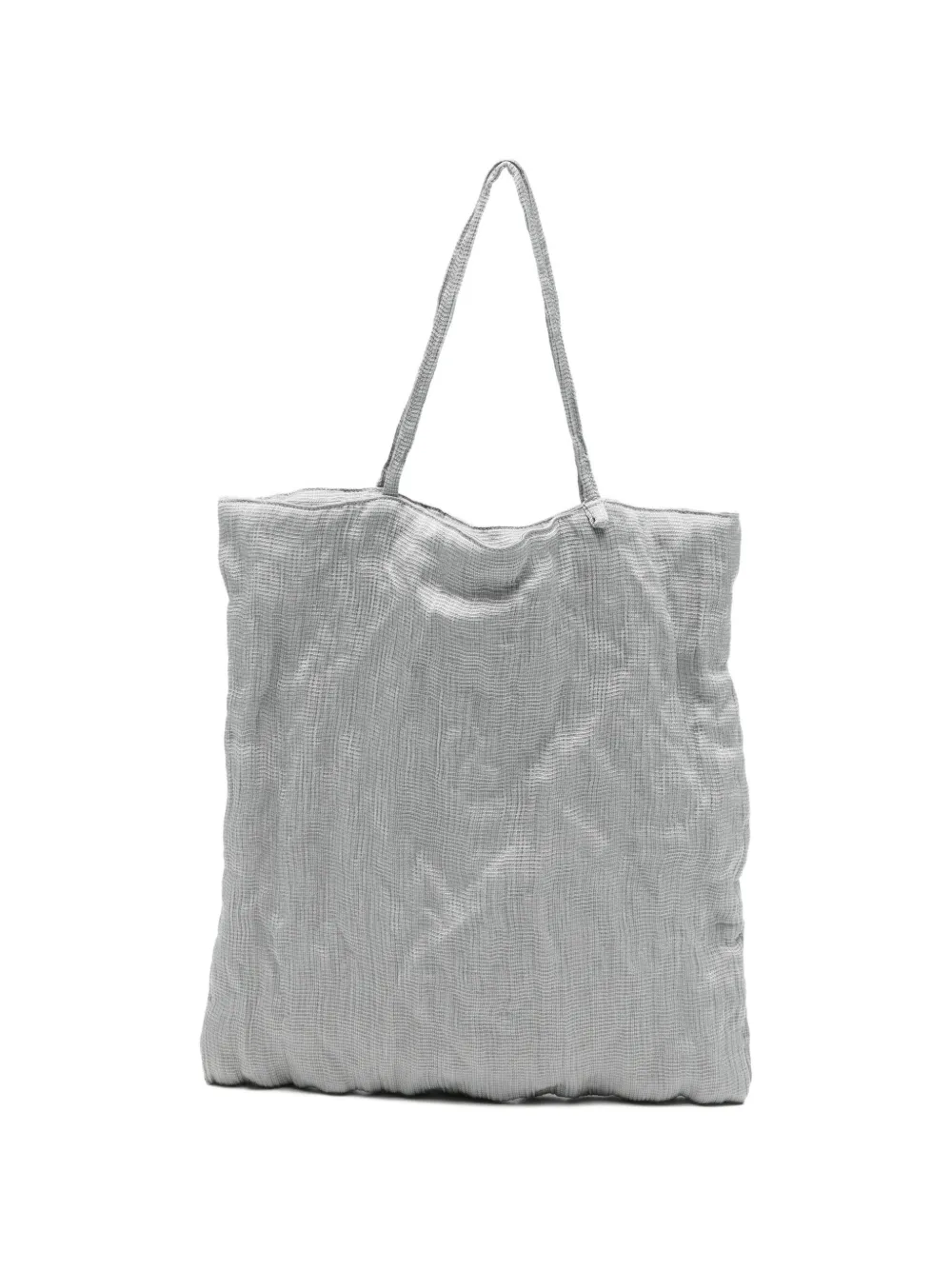 Alysi crinkled-effect tote bag - Grigio