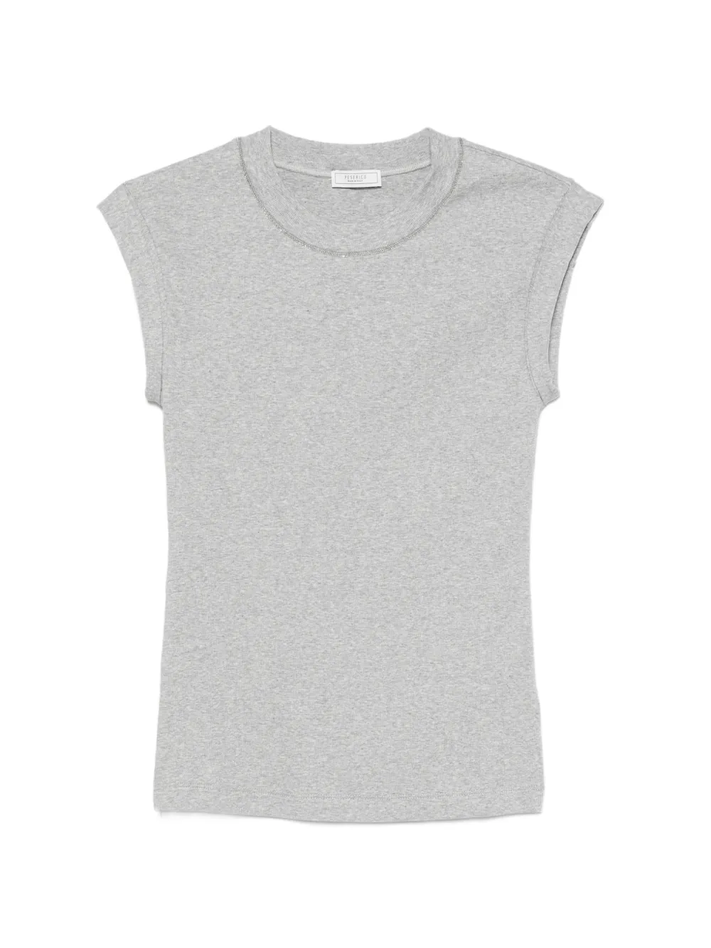 Peserico chain-trim T-shirt - Grigio