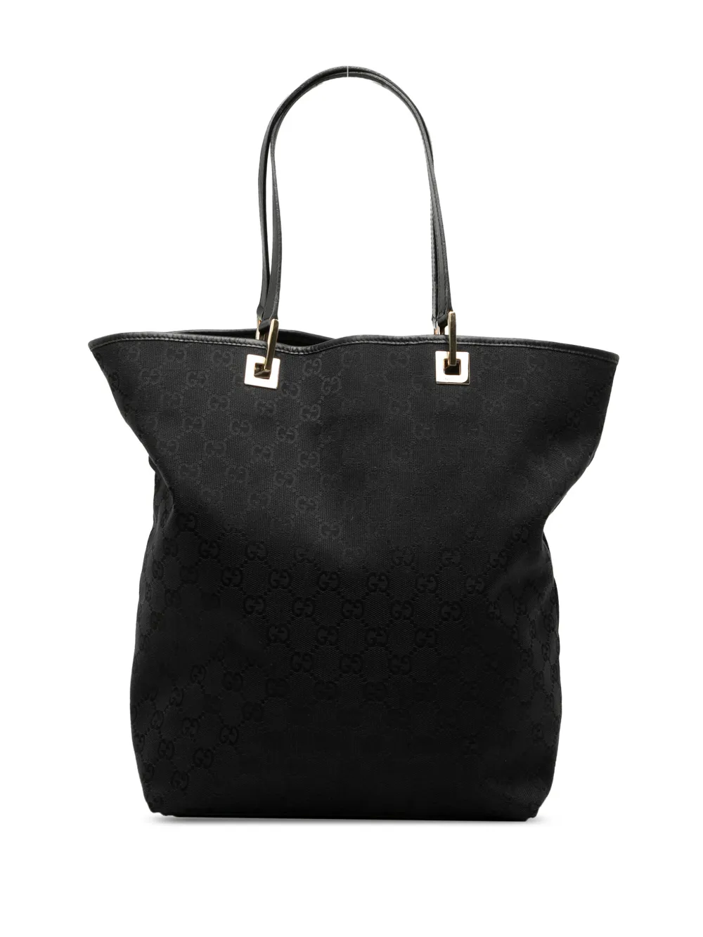 Pre-owned Gucci 2000-2015 Gg Canvas Tote Bag In Black