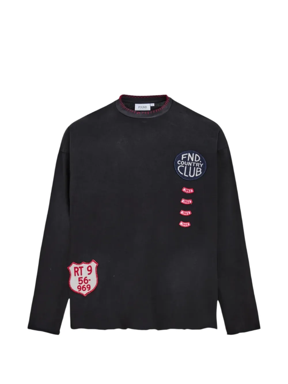 FOUND patches long-sleeve T-shirt - Schwarz