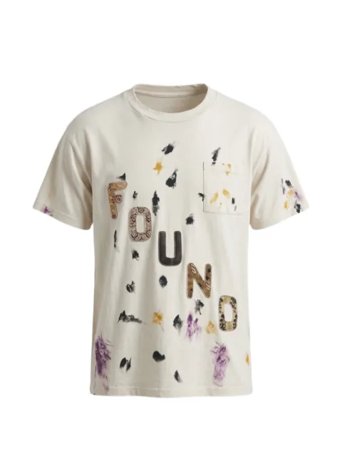 FOUND  logo paint T-shirt