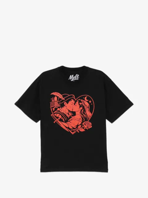 Melt graphic-print round neck T-shirt