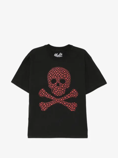 Melt graphic-print round neck T-shirt