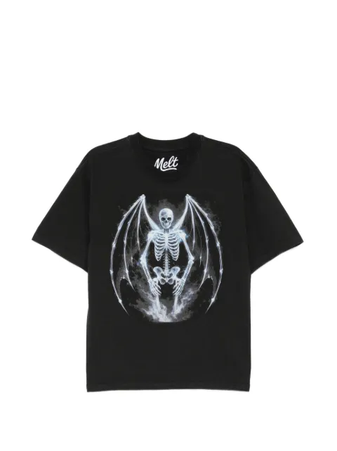 Melt graphic-print round neck T-shirt