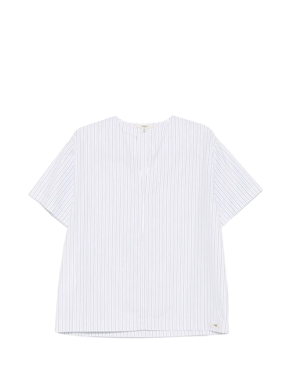 Barena striped V-neck blouse - Bianco