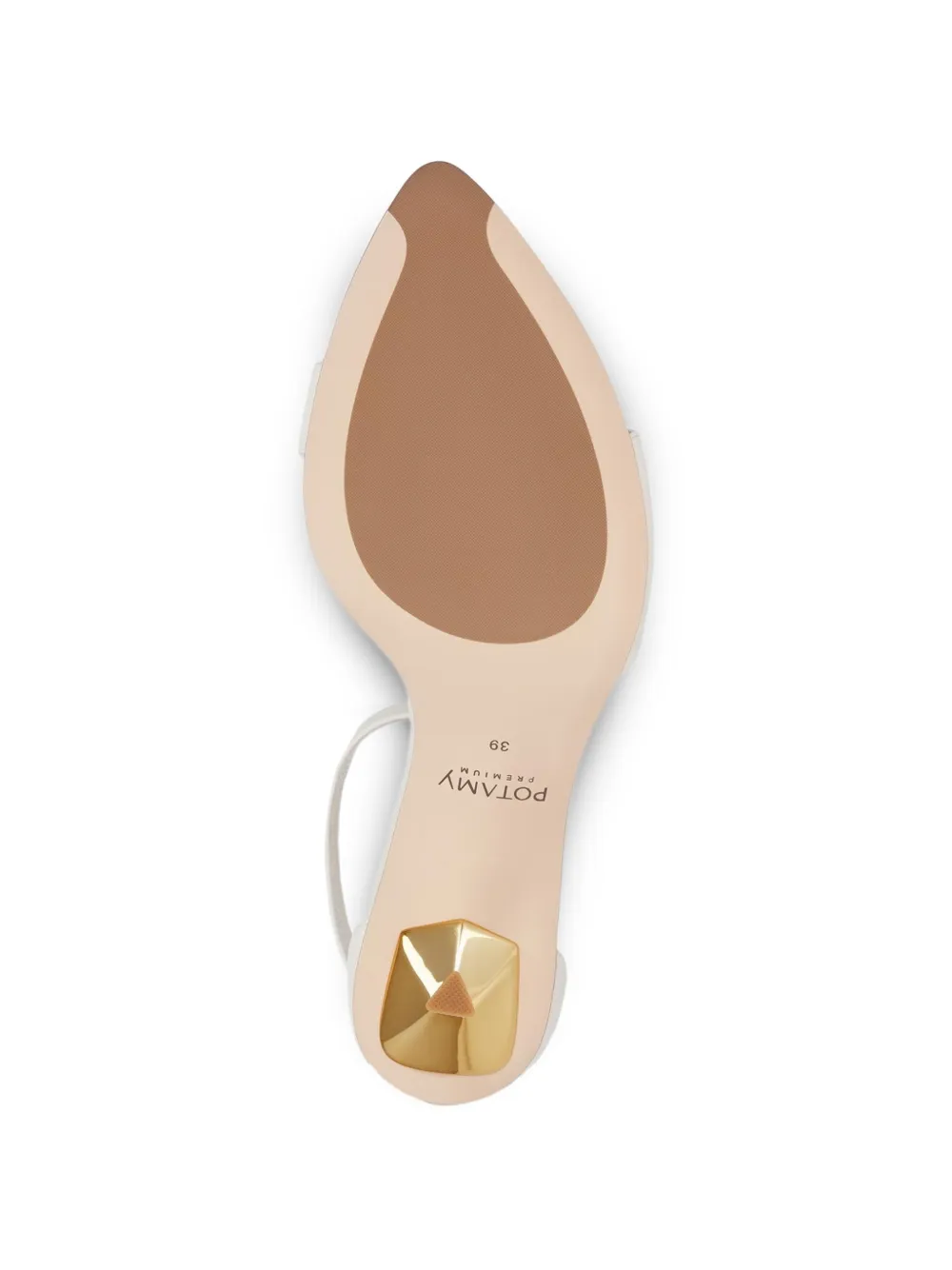 POTAMY Sandalen met gespbandje Wit