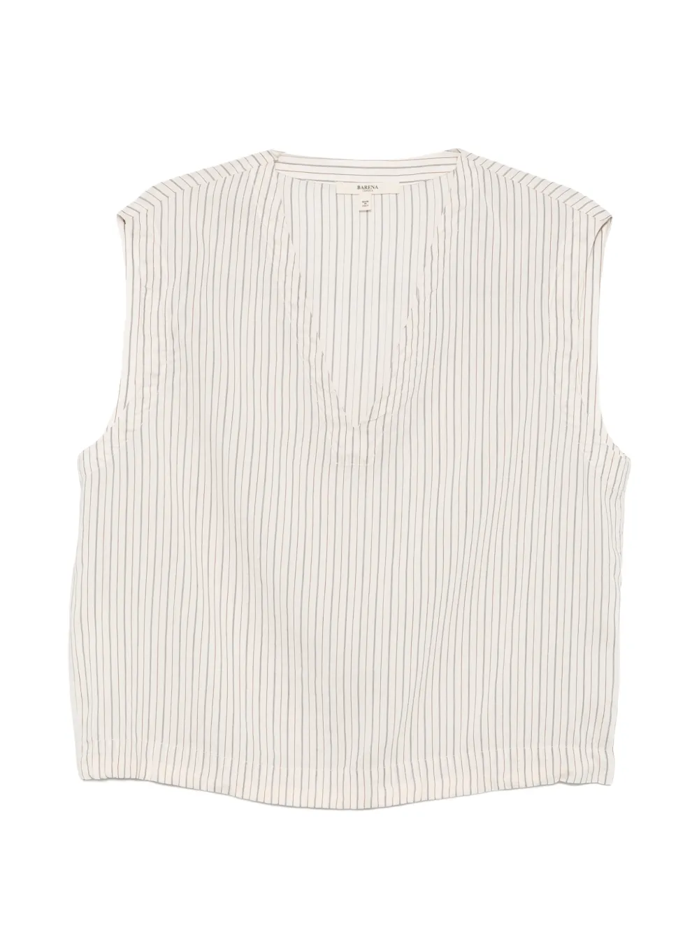Barena vertical-stripe V-neck blouse - Toni neutri