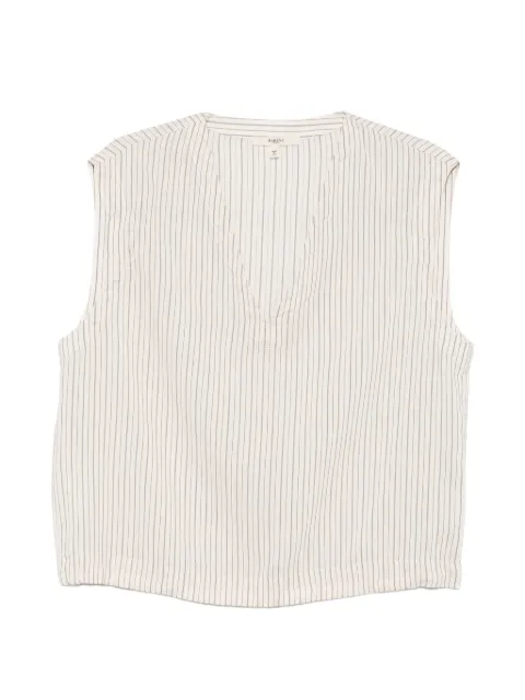 Barena vertical-stripe V-neck blouse