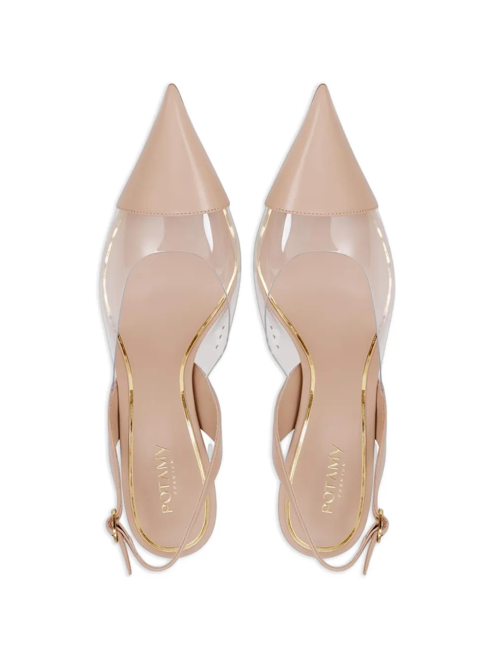 POTAMY Slingback pumps Beige