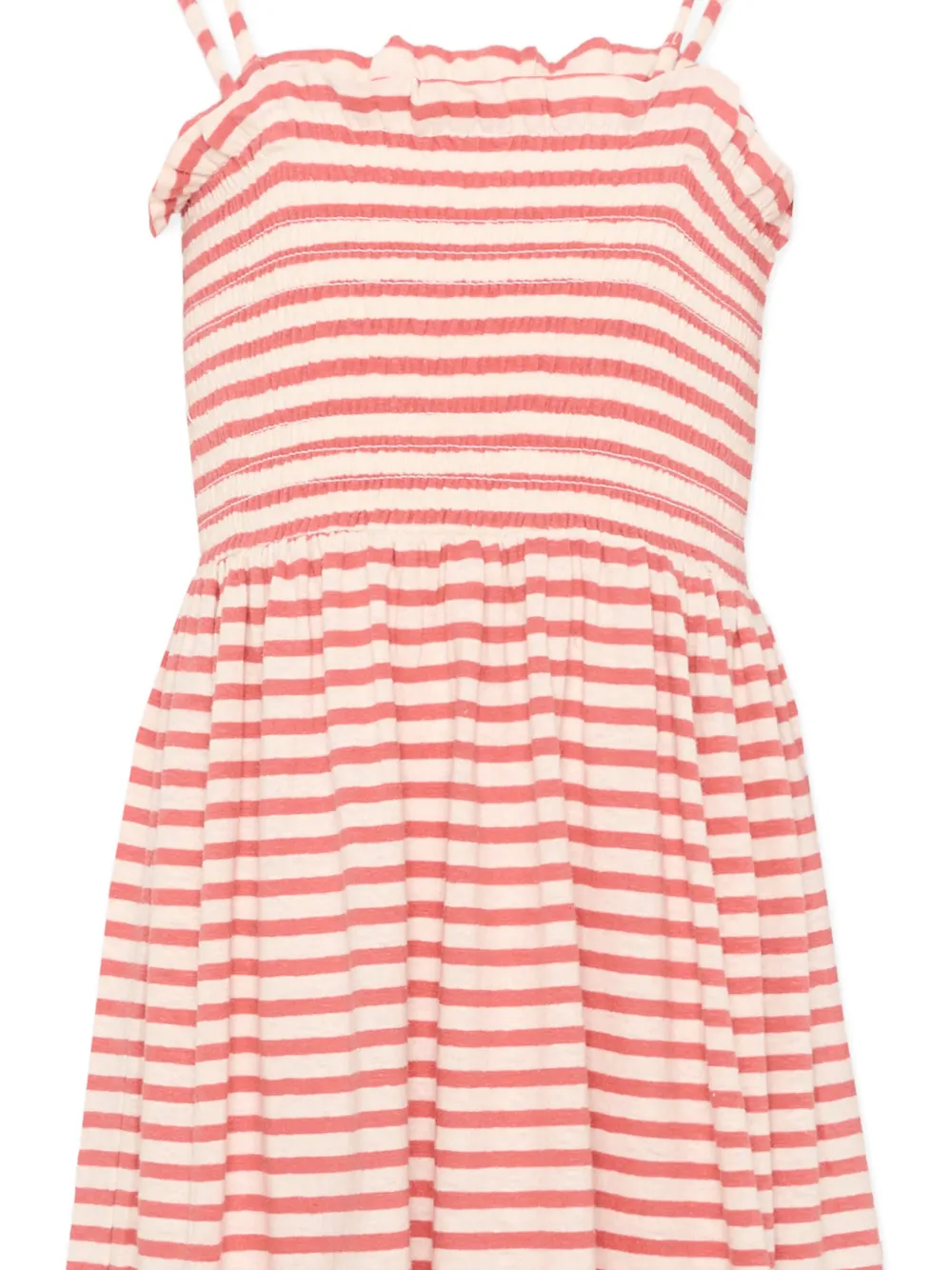 Molo Gestreepte jurk met gestrikte band Rood