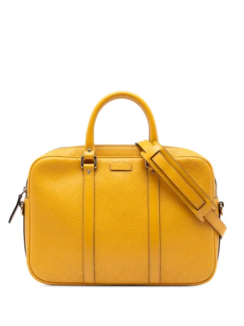 Gucci Pre-Owned 2000-2015 Medium Diamante Bright Leather business bag