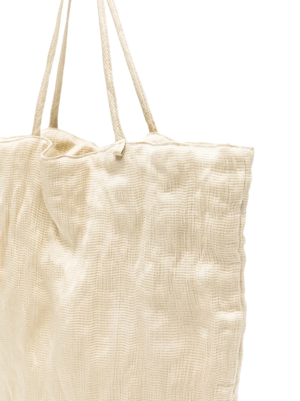 Alysi Shopper met gekreukt effect Beige