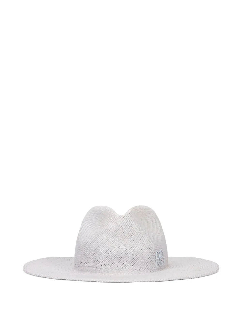 Ruslan Baginskiy wide brim raffia hat - Bianco