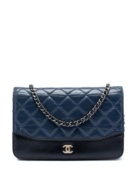 CHANEL Pre-Owned 2018 Quilted Aged Calfskin Gabrielle Wallet On Chain crossbody bag