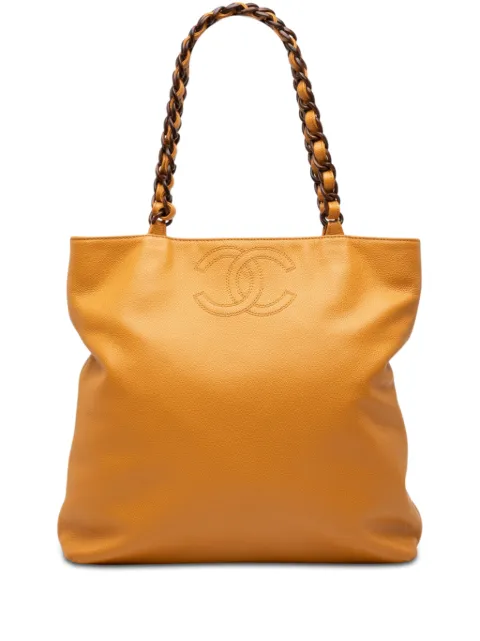 CHANEL Pre-Owned CC Tortoise tote i kaviar-læder fra 2000-2002