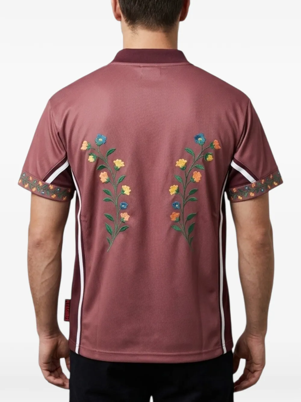  Found Polo Con Estampado Floral - Rosa 
