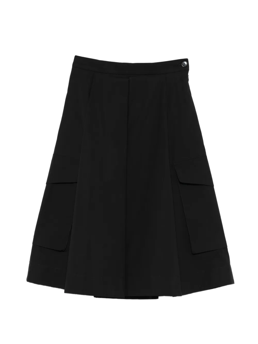 Barena pleated cargo mini skirt - Nero